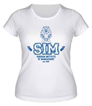 Женская футболка СибАГС Сибирская Академия Государственной Службы