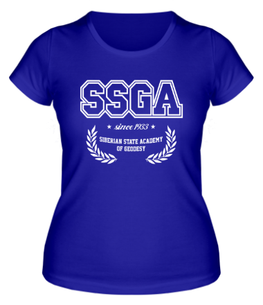 Женская футболка СГГА Сибирская государственная геодезическая академия