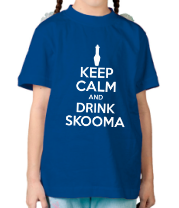 Детская футболка Keep calm and drink skooma фото