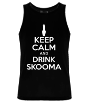 Мужская майка Keep calm and drink skooma фото