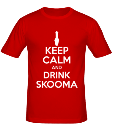 Мужская футболка Keep calm and drink skooma