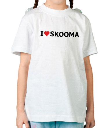 Детская футболка I love skooma