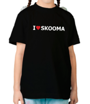 Детская футболка I love skooma фото