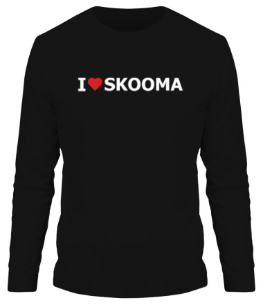 Мужская футболка длинный рукав I love skooma