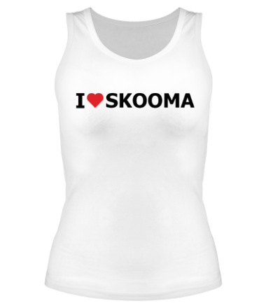 Женская майка борцовка I love skooma