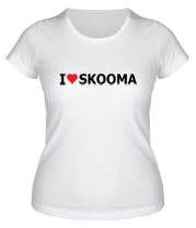 Женская футболка I love skooma фото
