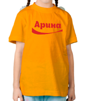 Детская футболка Арина фото