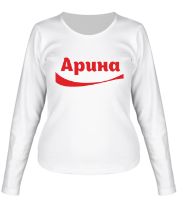 Женская футболка длинный рукав Арина фото
