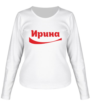 Женская футболка длинный рукав Ирина