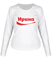 Женская футболка длинный рукав Ирина фото