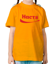 Детская футболка Настя фото