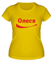 Женская футболка Олеся фото