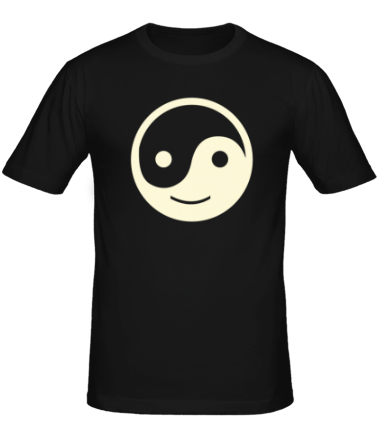 Мужская футболка Веселый Инь Янь (свет)