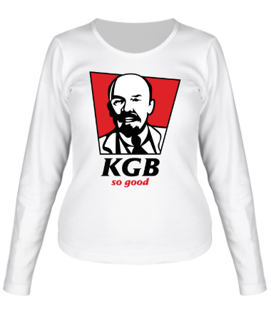Женская футболка длинный рукав KGB - So Good