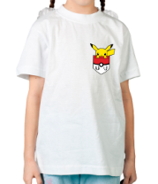 Детская футболка Пикачу в кармане фото
