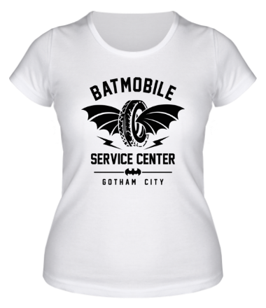 Женская футболка Batmobile Service Center