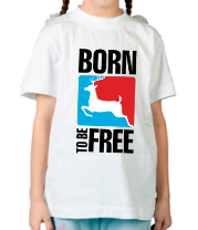 Детская футболка Born to be free фото