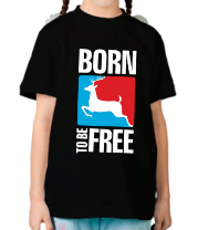 Детская футболка Born to be free фото