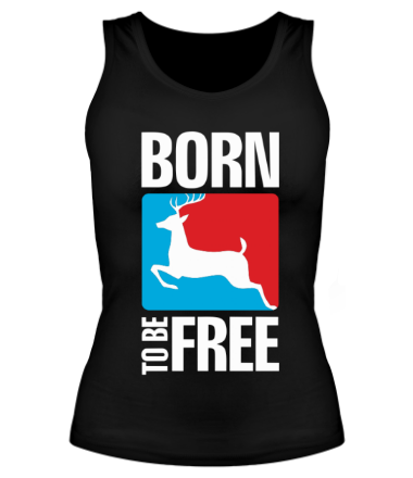 Женская майка борцовка Born to be free