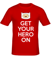 Мужская футболка Get your hero on фото