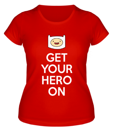 Женская футболка Get your hero on