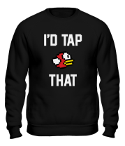 Толстовка без капюшона I'd Tap That - Flappy Bird фото