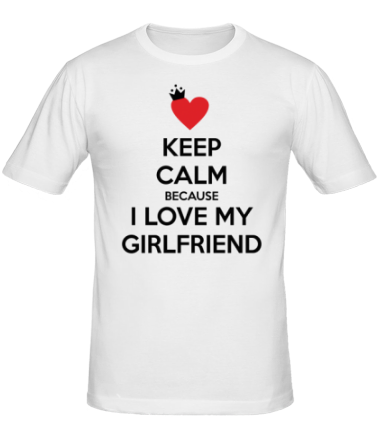 Мужская футболка I love my girlfriend
