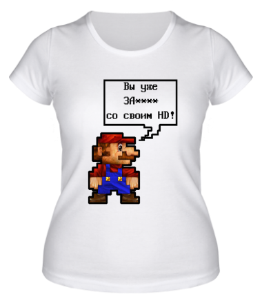 Женская футболка Mario HD