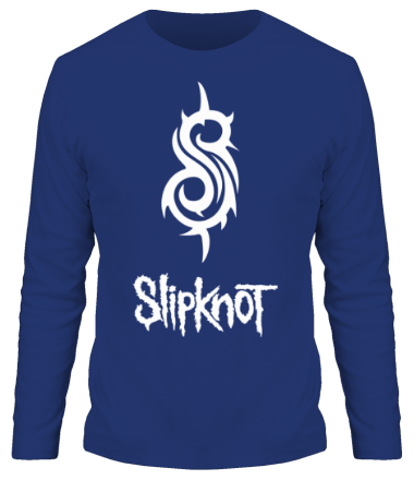 Мужская футболка длинный рукав Slipknot (logo)