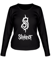 Женская футболка длинный рукав Slipknot (logo) фото
