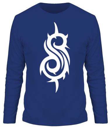 Мужская футболка длинный рукав Slipknot (символ)