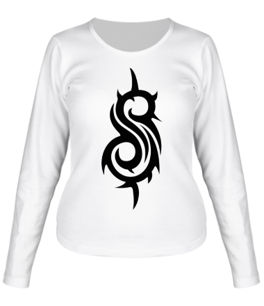 Женская футболка длинный рукав Slipknot (символ)