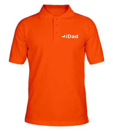 Мужская футболка поло iDad - я отец