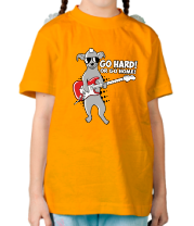 Детская футболка Собака с гитарой фото