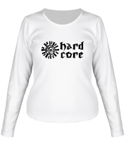 Женская футболка длинный рукав Hard core фото