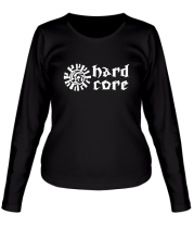 Женская футболка длинный рукав Hard core фото