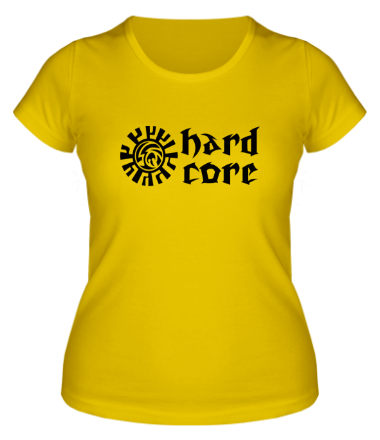 Женская футболка Hard core