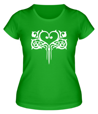Женская футболка Узор в виде сердца