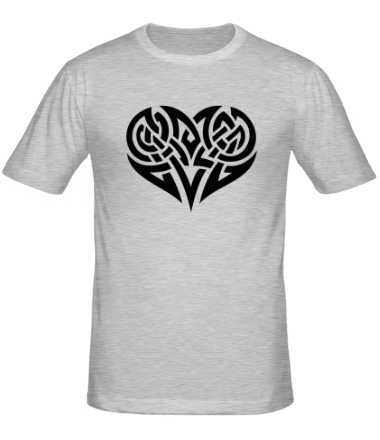 Мужская футболка Кельтские узоры в виде сердца