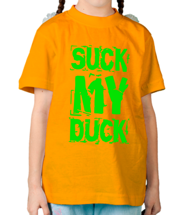 Детская футболка Suck my duck