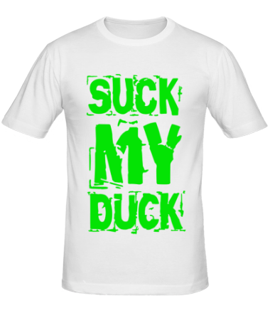 Мужская футболка Suck my duck