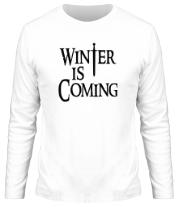 Мужская футболка длинный рукав Winter is coming фото