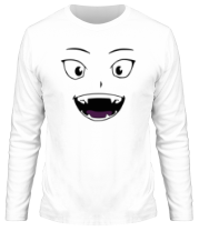 Мужская футболка длинный рукав Лицо вампира в стиле аниме фото