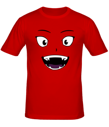 Мужская футболка Лицо вампира в стиле аниме