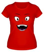 Женская футболка Лицо вампира в стиле аниме фото