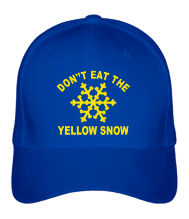 Бейсболка Don't eat the yelow snow