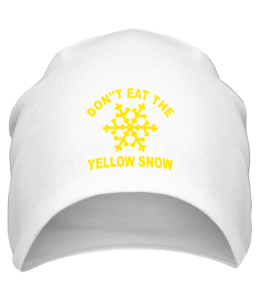 Шапка Don't eat the yelow snow