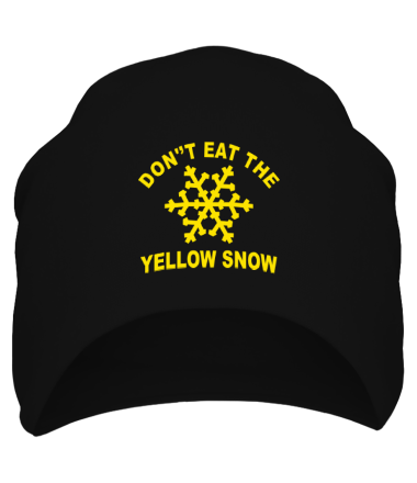 Шапка Don't eat the yelow snow