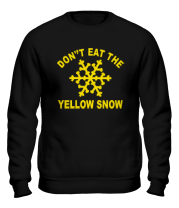 Толстовка без капюшона Don't eat the yelow snow фото