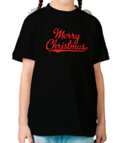 Детская футболка Merry christmass фото